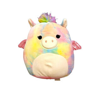 SQUISHMALLOWS Jaime The Pegasus Rainbow Tie Dye 9 inch New with Tags KellyToy